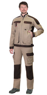 Куртка рабочая мужская СириуС 142008 коричневая 44/170-176