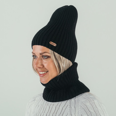 Комплект шапка и снуд женский Flioraj 4361/4698 черный