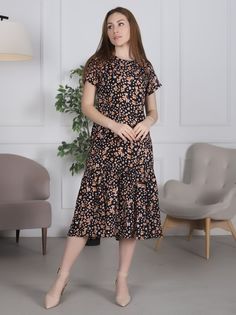 Платье женское Louren Wilton Пл-2023-1- черное 44 RU