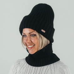 Комплект шапка и снуд женский Flioraj 4719/4698 черный