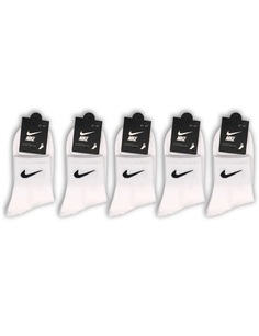 Комплект носков мужских Nike 013H белых 41-47, 5 пар