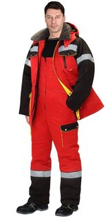 Костюм рабочий мужской СириуС 120723 красный 56/170-176