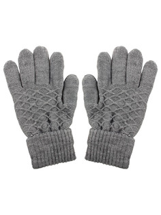 Перчатки женские Pretty Mania ZW-ANG50 серые, one size