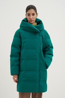 Пуховик-пальто женский Finn Flare FWD11065 зеленый M