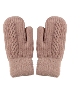 Варежки женские Pretty Mania ZW-ANG148 бежевые, one size