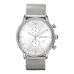 Наручные часы унисекс Emporio Armani AR0390 серебристые