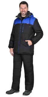 Куртка рабочая мужская СириуС 115237 черная 48/170-176
