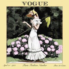 Платок женский Bjanka silk Vogue зеленый/желтый, 50х50 см