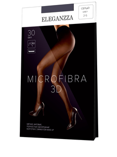 Колготки женские Eleganzza Microfibra 3D серые 2