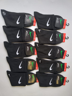 Комплект носков мужских Nike HC10 черных 41-47, 10 пар