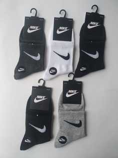 Комплект носков мужских Nike HC5 серых; белых; черных 41-47, 5 пар