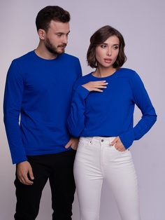 Лонгслив унисекс Uzcotton UZ-M-L синий 48-50\L