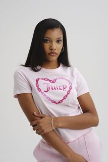 Футболка женская Juicy Couture JCWCT123318 розовая 42 RU