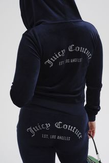 Толстовка женская Juicy Couture JCCAS123809 синяя 46 RU