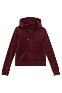 Толстовка женская Juicy Couture JCAP176 бордовая 42 RU