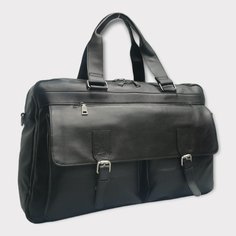 Дорожная сумка унисекс PouchMan 6618 черная, 48,5x30,5x20,5 см