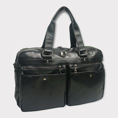 Дорожная сумка унисекс PouchMan 6616 черная, 47,5x30,5x20,5 см