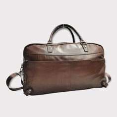 Дорожная сумка унисекс PouchMan 200924 коричневая, 50,5x29,5x21,5 см