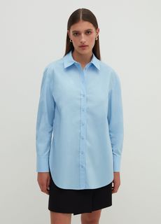Блуза Stefanel женская, голубая, размер 48, 3547550