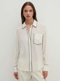 Блуза Stefanel женская, молочная, размер 40, 3547610
