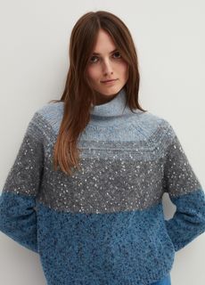 Пуловер Stefanel женский, синий, размер L, 3548083