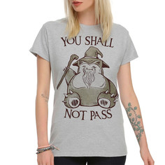 Футболка женская DS Apparel Снорлакс Гэндальф - Властелин колец 1 серая 2XL