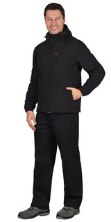 Куртка рабочая мужская СириуС 126111 черная 48/170-176