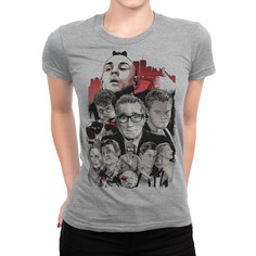Футболка женская DS Apparel Мартин Скорсезе 9899235-1 серая 2XL