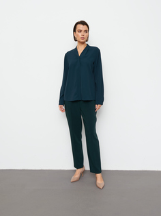 Блуза Gerry Weber для женщин, размер 40, 260044-31433-50939-40, тёмно-зелёная