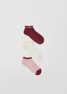 Носки OVS для женщин, красные, розовые, размер 36-38, 1848316, 3 пары