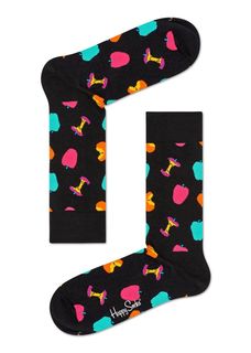 Носки унисекс Happy socks APP01 черные 25