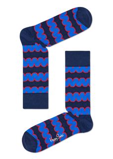 Носки унисекс Happy socks SQU01 синие 29