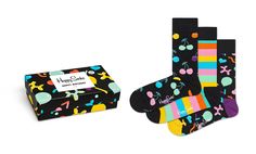 Комплект носков женских Happy Socks XBDA08 разноцветных 36-40, 3 пары