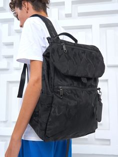 Рюкзак мужской UrbanStorm CH-BP-036-000008 черный камуфляж, 42х30х13 см