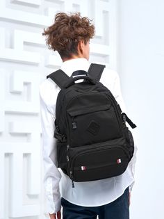Рюкзак мужской UrbanStorm CH-BP-036-000015 черный, 45х30х16 см