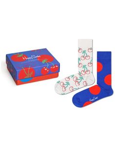 Комплект носков женских Happy Socks XCHE02 разноцветных 36-40, 2 пары
