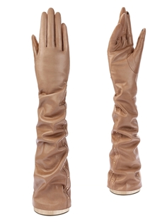 Перчатки женские Eleganzza TOUCHF-IS1392 серо-коричневые р 6.5