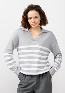 Пуловер женский Vivawool 311827 серый 42 RU