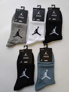 Комплект носков мужских Jordan N20 разноцветных 41-47, 5 пар