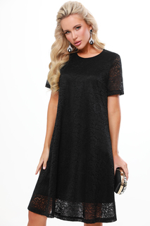 Платье женское DSTrend Пространство чудес черное 46