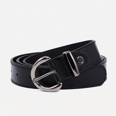 Ремень женский 9720603 черный, 110х2,7 см No Brand