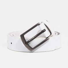 Ремень женский 9720610 белый, 110х2,7 см No Brand