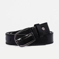 Ремень женский 9720645 черный, 110х2,8 см No Brand