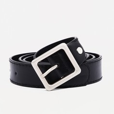 Ремень женский 9720615 черный, 110х2,8 см No Brand