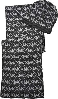 Комплект (шапка бини + шарф) женский Michael Kors 539230C темно-серый, One Size