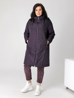 Пальто женское КАЛЯЕВ 69505 фиолетовое 48 RU