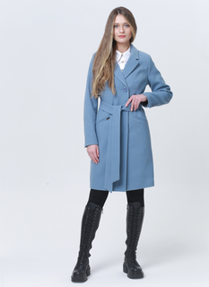 Пальто женское КАЛЯЕВ 66826 голубое 40 RU