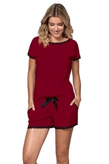 Пижама женская Nipplex Margot pizama бордовая XL
