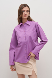 Рубашка женская Finn Flare FAD110155 фиолетовая S