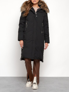 Пальто женское AD133125 черное 5XL No Brand